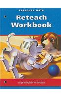 Harcourt School Publishers Math: Reteach Workbook Gr3