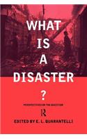 What is a Disaster?