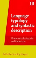 Language Typology and Syntactic Description