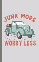 Junk More Worry Less: Journal For Thrifting Junkies Flea Market Hauls Repurposing and DIY Projects or a Place to Journal Your Worries and Focus on Junkin. 6x9 Blink Lined