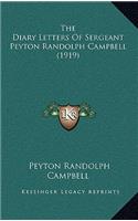 The Diary Letters of Sergeant Peyton Randolph Campbell (1919)