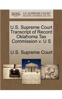 U.S. Supreme Court Transcript of Record Oklahoma Tax Commission V. U S