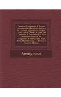 Secondo Congresso E Torneo Scacchistico Nazionale Italiano in Livorno (Agosto-Settembre, 1878) Libro Comp. a Cura del Comitato E Corredato Di Una Relazione Storica Sul Congresso E Torneo Dal Dott. Paola Marchettini...