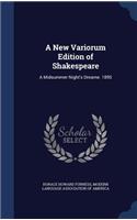 A New Variorum Edition of Shakespeare