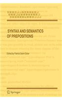 Syntax and Semantics of Prepositions