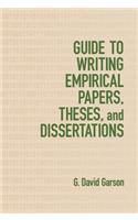 Guide to Writing Empirical Papers, Theses, and Dissertations