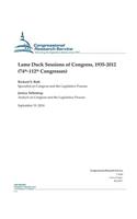 Lame Duck Sessions of Congress, 1935-2012 (74th-112th Congresses)