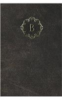 Monogram "B" Blank Book