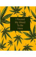 I Paused My Weed To Be Here