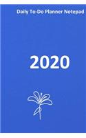 Daily to-do planner notepad 2020