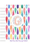 G Blank Music Sheet Manuscript Notebook