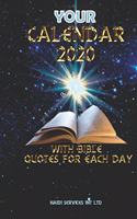 Your Calendar 2020 with Bible Quotes for Each Day