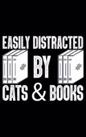 Easily Distracted By Cats & Books