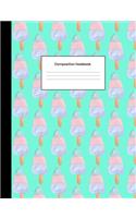 Composition Notebook: Watercolor Popsicles College Ruled Blank Lined Composition Book for Students