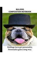 Bulldog Composition Notebook