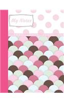 My Notes: Mermaid Scales School Writing Journal Composition Notebook