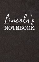 Lincoln's Notebook: Personalized Scrapbook for Men