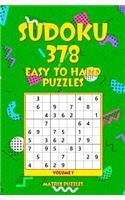 Sudoku: 378 Easy to Hard Puzzles(1 378 Sudoku 9x9 Puzzles: Easy, Medium, Hard)