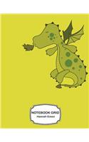 Notebook grid: Fairytale dragon: Notebook Journal Diary, 110 pages, 8.5" x 11"