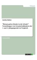 "Warum gehen Kinder in die Schule?" Vorstellungen von Grundschulkindern der 1. und 4. Jahrgangsstufe im Vergleich