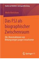 Das Fsj ALS Biographischer Zwischenraum: (Re-)Konstruktionen Von Bildungswegen Junger Erwachsener