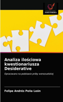 Analiza ilościowa kwestionariusza Desiderative