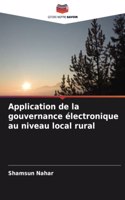 Application de la gouvernance électronique au niveau local rural