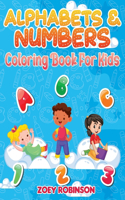 Alphabets & Numbers Coloring Book for Kids