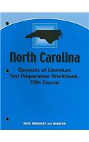 North Carolina Elements of Literature Test Preparation Workbook, Fifth Course