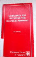 Guidelines for Preparing the Research Proposal