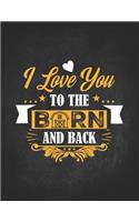 Horse Gifts for Girls: Funny Love You To The Barn And Back Composition Notebook College Wide Ruled Lined 8.5x11 Gift for horseback riding girl boy on rodeo farm