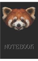 Low Poly Red Panda Bear Notebook: Artistic Design Journal I Diary I 6x9 (A5) -120 Pages I Graph Paper 5x5 I The perfect gift for cute girls who love cute red panda bears.