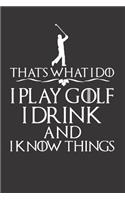 Golfer Golf Notebook Journal Diary Golfing
