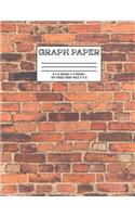 Graph Paper: Notebook Brick Wall Cute Pattern Cover Graphing Paper Composition Book Cute Pattern Cover Graphing Paper Composition Book