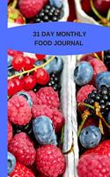 31 Day Monthly Food Journal