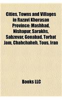 Cities, Towns and Villages in Razavi Khorasan Province: Mashhad(English)