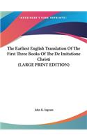 The Earliest English Translation of the First Three Books of the de Imitatione Christi