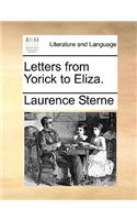 Letters from Yorick to Eliza.