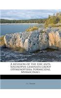 A Revision of the Fire Ants, Solenopsis Geminata Group (Hymenoptera