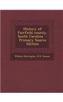 History of Fairfield County, South Carolina
