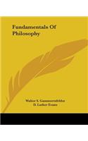 Fundamentals Of Philosophy