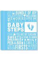 Baby Steps: Baby's First-Year Album (Boy's Baby Book)