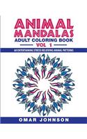 Animal Mandalas: Adult Coloring Book, Volume 1