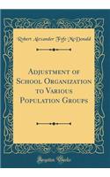 Adjustment of School Organization to Various Population Groups (Classic Reprint)