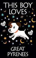 This Boy Loves Great Pyrenees Notebook