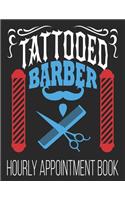 Tattooed Barber Hourly Appointment Book