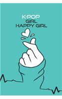 K-pop Girl Happy Girl Journal & notebook