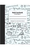 Math Notebook 1/2 Inch Squares: (Math Notebook)