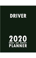 Driver 2020 Weekly and Monthly Planner: 2020 Planner Monthly Weekly inspirational quotes To do list to Jot Down Work Personal Office Stuffs Keep Tracking Things Motivations Notebook