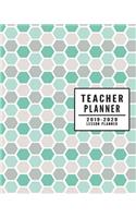 Teacher Planner: 24 hours Daily Planner for Teacher - Academic Year 365 days Lesson Plan and Record Book with Chalkboard Cover for Best Teachers - Lesson Planning fo